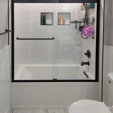 Traditional Style Master Bath With Walk-In Shower & Stand Alone Tub