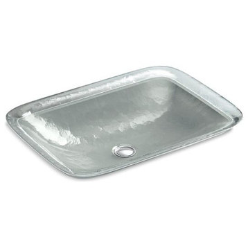 Kohler Inia Wading Pool Glass Rectangular Vessel Bathroom Sink, Opaque Stone