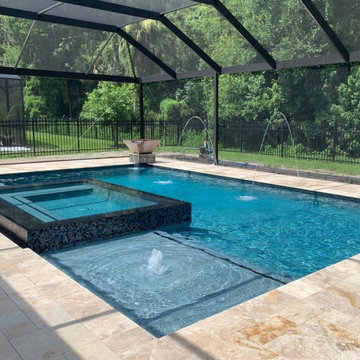 Swimming Pool and Overflow Spa in Oviedo, Florida