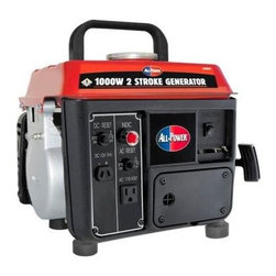 All Power - Portable Generator: All Power. 1,000-Watt 2 Stroke Gasoline Powered APG3004A - Outdoor Power Equipment