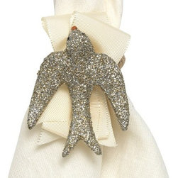 Juliska Sparkle Dove Napkin Rings - Napkin Rings
