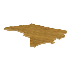 CuttingBoards.net - State Shaped Cutting Boards, Black Richlite, North Carolina - Cutting Boards