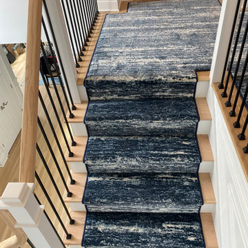 Stair runner installation