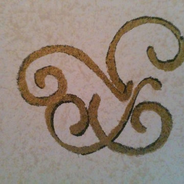 Entryway Faux with Stencil Accents