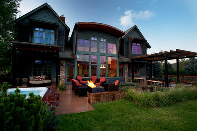 Example of a minimalist exterior home design in Denver