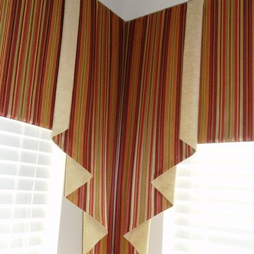 Soft valances on board or pole