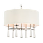 Crystorama Baxter 6-Light Polished Nickel Chandelier