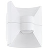 Redondo 2-Light LED Outdoor Wall Sconce, White