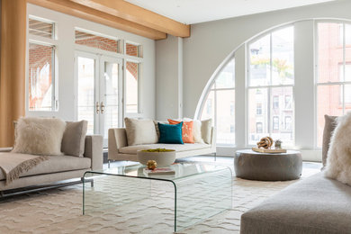 Living room photo in New York