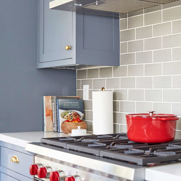 Classic 3x6 Kitchen Backsplash in Blue Spruce