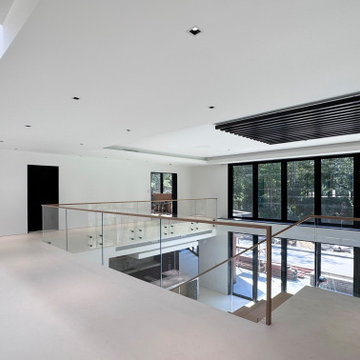 Project #126 | Contemporary Staircases with Integrated LEDs & Glass Railing