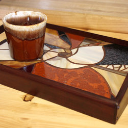 Seashell Mosaic Tray - Serving Trays