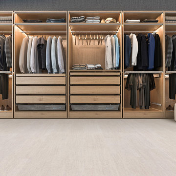 Walk in closet flooring