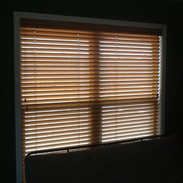 Stained Wood Blinds