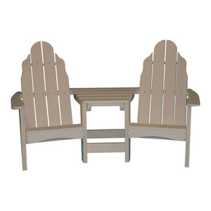 Tailwind Traditional Adirondack Tete A Tete White By Tailwind