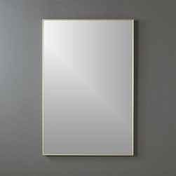 infinity brass 24"x36" rectangular wall mirror | CB2 - Mirrors