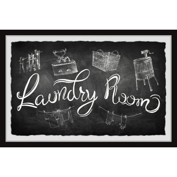 "Laundry Room" Framed Painting Print, 12x8