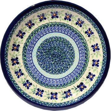Polish Pottery Dinner Plate, Pattern Number: DU121