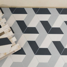 Powder room floor