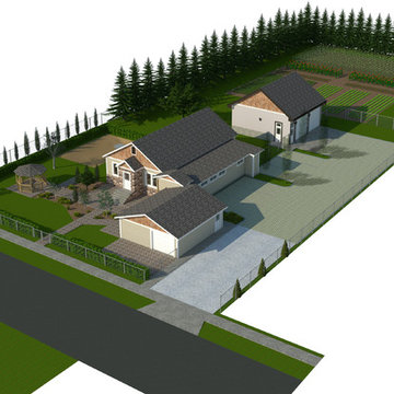 Site plan rendering