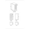 Scranton & Co 22" 4-Drawer Metal Letter Width Vertical File Cabinet in Black
