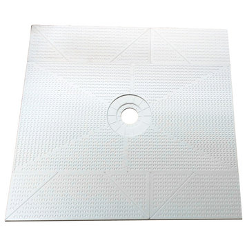 56" x 60" TruSlope Pre-formed Shower Tray - Center Drain