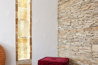 Mediterranes Wohnzimmer in Leipzig