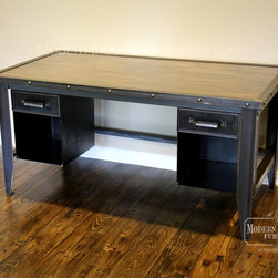 Industrial Style Home Office - Desks And Hutches