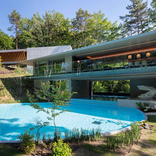 他の地域のコンテンポラリースタイルのおしゃれなプールの写真