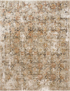 Theia Area Rug by Loloi, Taupe/Gold, 9'5"x12'10"