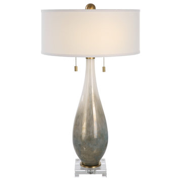 Cardoni Bronze Glass Table Lamp