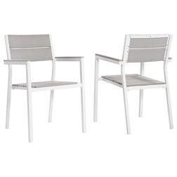 Transitional Outdoor Dining Chairs by Modway