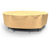 Budge All-Seasons Round Patio Table and Chairs Combo Cover Large (Nutmeg)