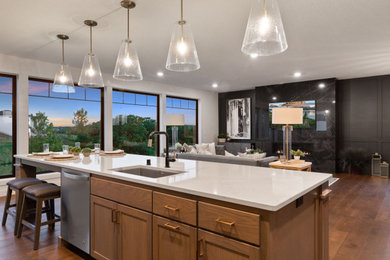 Example of an eclectic kitchen design in Minneapolis