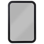 Meridian Furniture - Sage Collection, Black, Mirror - Bold design elements are the hallmark of this Sage wood mirror. This beautiful mirror features up-to-the-minute styling and a black finish that's perfect for your contemporary room, while a rich wood frame ensures everlasting beauty and ongoing performance.