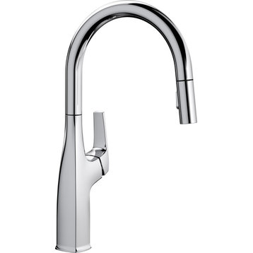 Blanco 442677 Rivana 1.5 GPM 1 Hole Pull Down Kitchen Faucet - Polished Chrome
