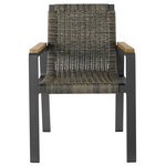 Universal Furniture - Universal Furniture Coastal Living Outdoor San Clemente Dining Chair - Instantly enrich outdoor spaces with the San Clemente Dining Chair, a stunning fusion of organic tones and materials, including teak, wicker, and aluminum for an elevated take on outdoor dining.