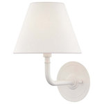 Hudson Valley Lighting - Hudson Valley Lighting Signature No.1 by Mark D. Sikes One Light Wall Sconce - Warranty:  Manufacturer WarrSignature No.1 by Ma Glossy WhiteUL: Suitable for damp locations Energy Star Qualified: n/a ADA Certified: n/a  *Number of Lights: Lamp: 1-*Wattage:60w E12 Candelabra Base bulb(s) *Bulb Included:No *Bulb Type:E12 Candelabra Base *Finish Type:Glossy White