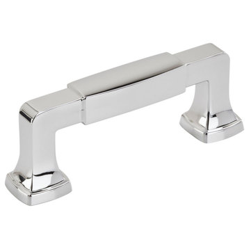 Amerock Stature Cabinet Pull, Polished Chrome, 3" Center-to-Center