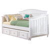Samuel Lawrence SummerTime Day Bed With Trundle Storage Unit, Bright White
