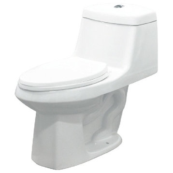Transolid, 1-Piece Toilet, 18"x28"x33", White