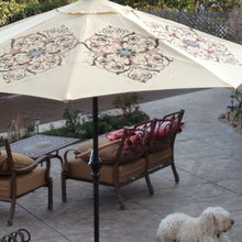 Hand painted umbrellas