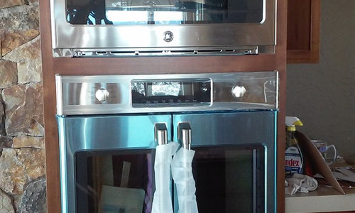 Stacking Wall Ovens With A French Door Oven - French Door Wall Oven Microwave Combo