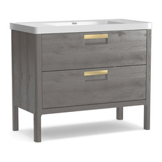 Sorrel Gray Bathroom Vanity, 39"