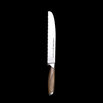 Schmidt Brothers Cutlery Bonded Teak Bread Knife, 8.5"