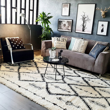 Boho-Modern living room