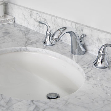 Transitional Luxury Bathroom with Isolated Bath