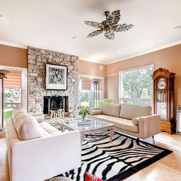 contemporary living room update, uptown