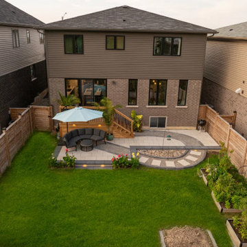 Modern Connective Stone Patio