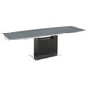 Olivia Manual Dining Table with Gray Oak Base and Gray Top
